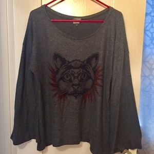 Go Couture Power Cat Sweater sz XL super soft ❤️